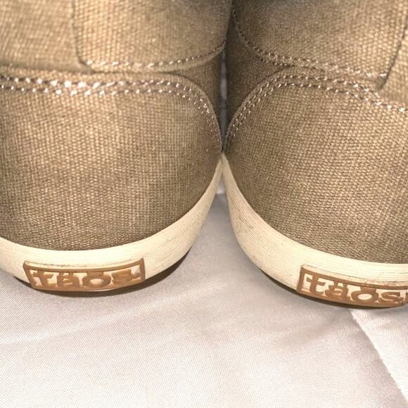 Taos Womens Canvas Slip-On Shoes Size 7 Beige - Picture 6 of 7